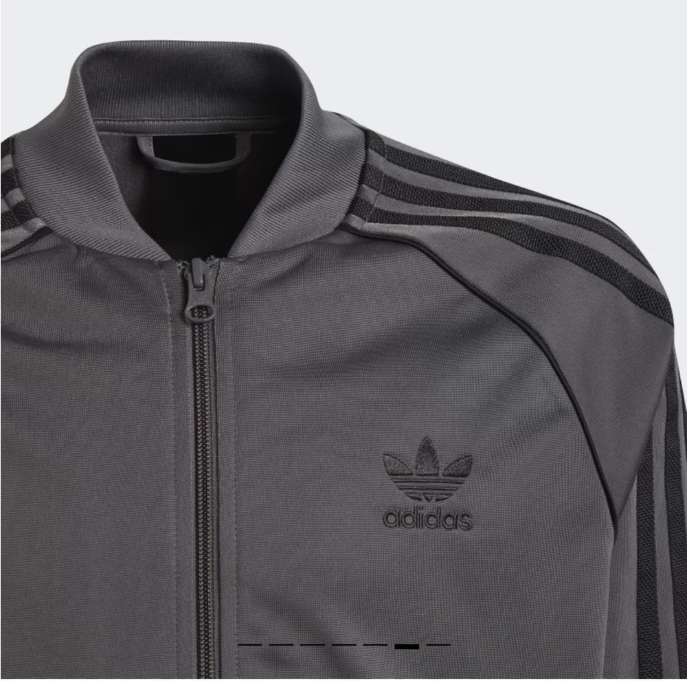 Adidas Grey Zip up track sweater in size small. - Picture 4 of 10